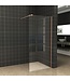 Wiesbaden Inloopdouche 110x200cm Antikalk Helder Glas 8mm Geborsteld Koper Veiligheidsglas