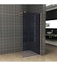 Wiesbaden Inloopdouche 100x200cm Antikalk Rookglas 8mm Geborsteld Koper Veiligheidsglas