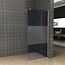 DIAMOND LINE Inloopdouche 100x200cm Antikalk Rook/Mat Glas 8mm Geborsteld Koper Veiligheidsglas