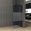 Wiesbaden Inloopdouche 110x200cm Antikalk Rook/Mat Glas 8mm Geborsteld Koper Veiligheidsglas