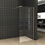 Wiesbaden Inloopdouche 140x200cm Antikalk Helder Glas 8mm Geborsteld Goud Veiligheidsglas
