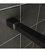 Inloopdouche 90x200cm Antikalk Helder/Mat Glas 8mm Mat Zwart Veiligheidsglas