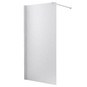 Inloopdouche Stern 90x200 cm Melkglas Chroom Profiel 10mm Veiligheidsglas Easy Clean