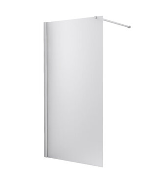 Wiesbaden Inloopdouche Stern 120x200 cm Melkglas Chroom Profiel 10mm Veiligheidsglas Easy Clean