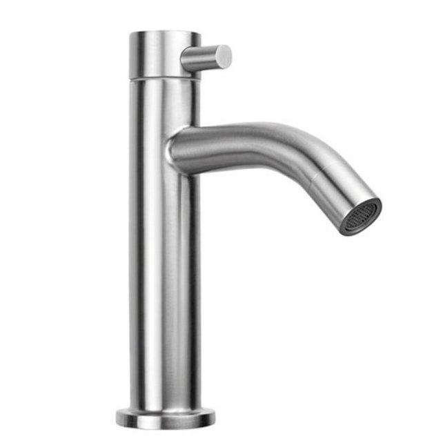 Fonteinkraan Brava RVS Opbouw Rond 16cm