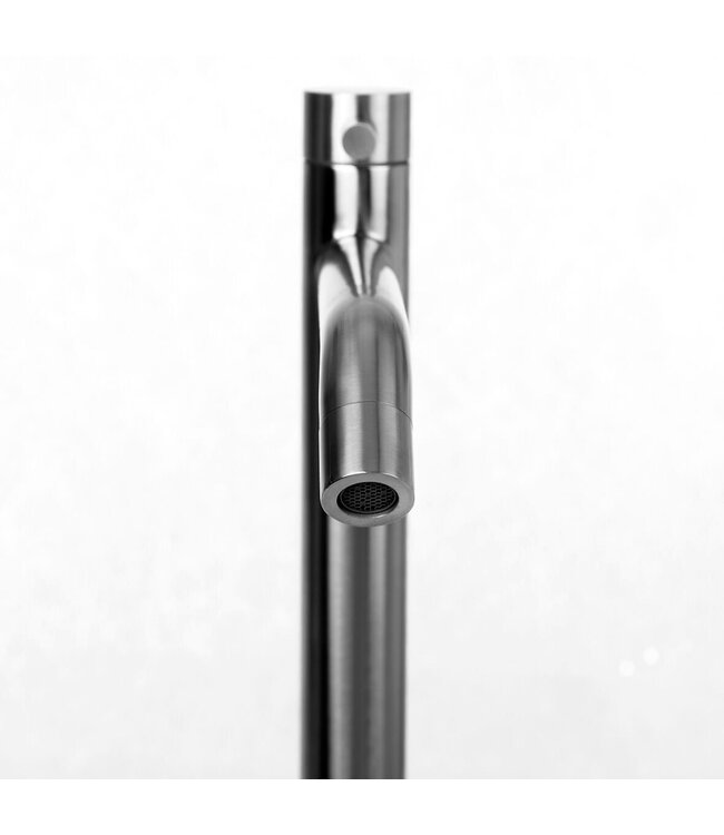 Fonteinkraan Brava XL RVS Opbouw Rond 35cm Koud