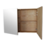 SaniPRO Spiegelkast Wood Eiken 100x70x16cm Massief eiken Softclose 3 Legplanken