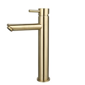 Largo Wastafelkraan Goud Geborsteld Hoog 29,6 cm