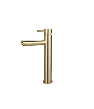 SANI-SUPPLY Largo Wastafelkraan Goud Geborsteld Hoog 29,6 cm
