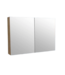 Spiegelkast Wood Eiken 80x70x16cm Massief eiken Softclose 3 Legplanken
