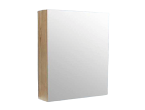 Spiegelkast Wood Eiken 60x70x16cm Massief eiken Softclose Links of rechts Scharnier