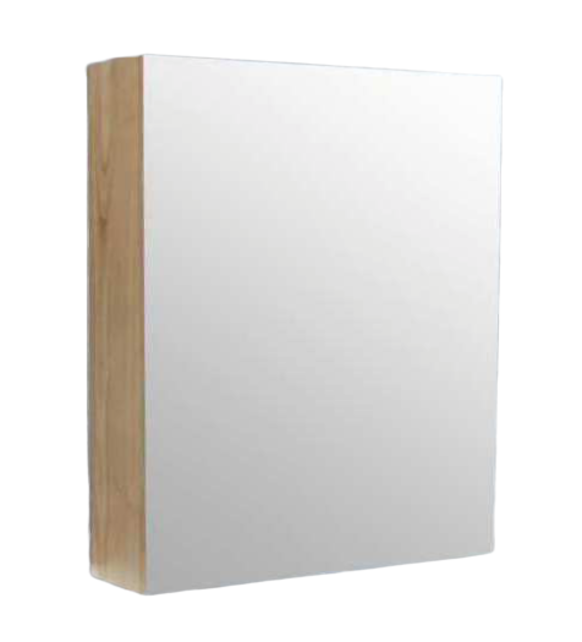 Spiegelkast Wood Eiken 60x70x16cm Massief eiken Softclose Links of rechts Scharnier