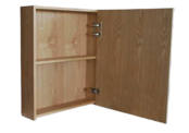 Spiegelkast Wood Eiken 60x70x16cm Massief eiken Softclose Links of rechts Scharnier
