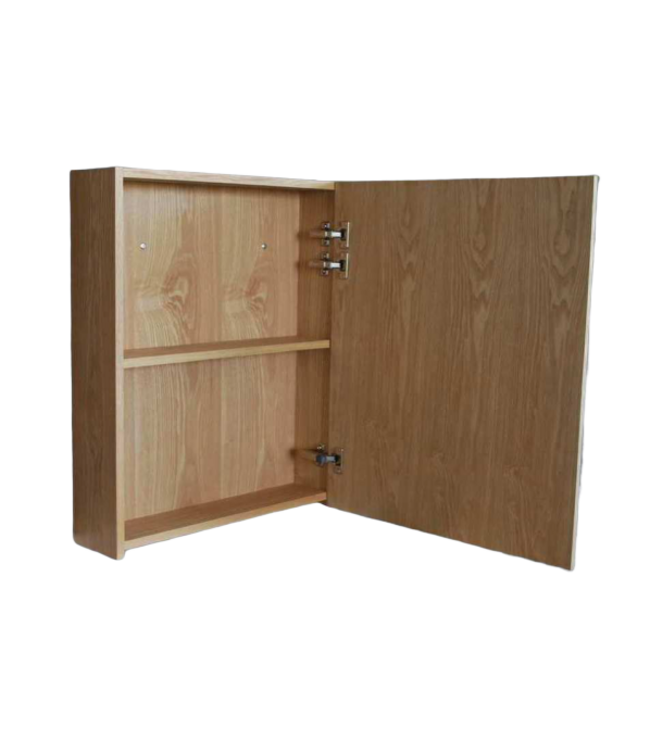 SANI-SUPPLY Spiegelkast Wood Eiken 60x70x16cm Massief eiken Softclose Links of rechts Scharnier