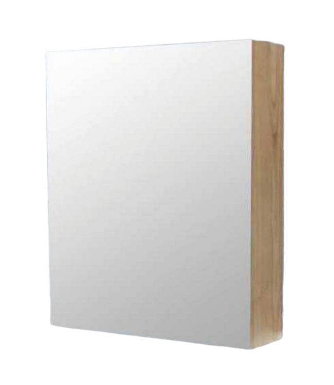 SANI-SUPPLY Spiegelkast Wood Eiken 60x70x16cm Massief eiken Softclose Links of rechts Scharnier