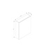 Spiegelkast Wood Eiken 60x70x16cm Massief eiken Softclose Links of rechts Scharnier