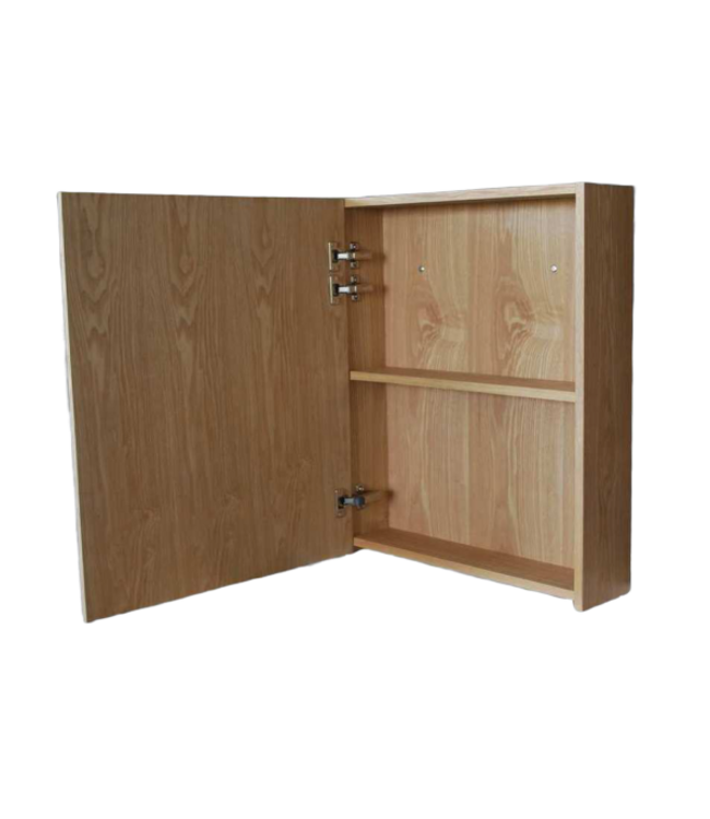 SANI-SUPPLY Spiegelkast Wood Eiken 60x70x16cm Massief eiken Softclose Links of rechts Scharnier