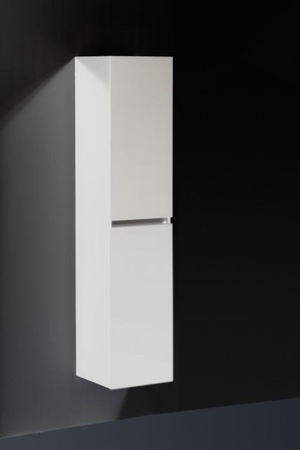 Trendline Kolomkast Hoogglans Wit 160x35x35cm Greeplijst Aluminium