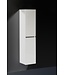 Trendline Kolomkast Hoogglans Wit 160x35x35cm Greeplijst Aluminium