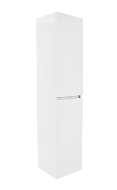 Trendline Kolomkast Hoogglans Wit 160x35x35cm Greeplijst Aluminium