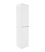 Trendline Kolomkast Hoogglans Wit 160x35x35cm Greeplijst Aluminium