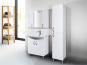 Badkamermeubel Staand Aleco 65cm met wastafel 65x75x50cm keramisch wastafel met overloop