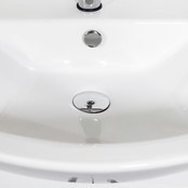 Badkamermeubel Staand Aleco 65cm met wastafel 65x75x50cm keramisch wastafel met overloop