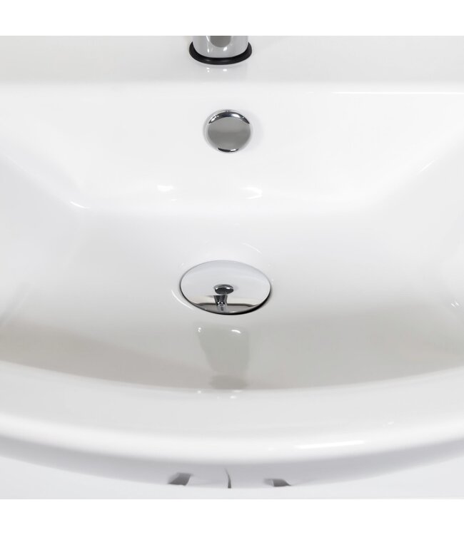 Badkamermeubel Staand Aleco 65cm met wastafel 65x75x50cm keramisch wastafel met overloop