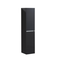 Trendline Kolomkast Hoogglans Antraciet 160x35x35cm Greeplijst Aluminium