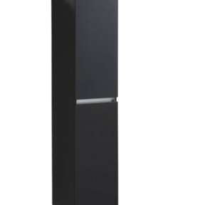 Trendline Kolomkast Hoogglans Antraciet 160x35x35cm Greeplijst Aluminium