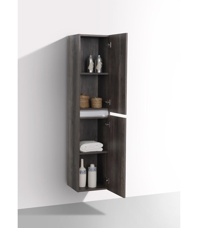 Trendline Kolomkast Century Oak 160x35x35cm Greeplijst Aluminium Bruin