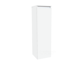 SaniPro Trendline Greeploos Kolomkast Halfhoog Mat Wit 120x35x35 cm met greeplijst aluminium