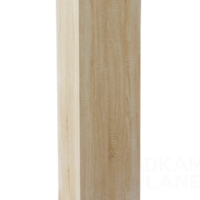 SaniPro Trendline Greeploos Kolomkast Halfhoog Light Wood 120x35x35 cm met greeplijst aluminium Licht Eiken