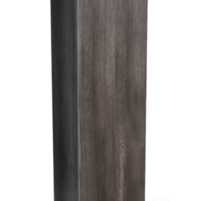 SaniPro Trendline Greeploos Kolomkast Halfhoog Century Oak 120x35x35cm Bruin met greeplijst aluminium