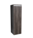 SANI-SUPPLY SaniPro Trendline Greeploos Kolomkast Halfhoog Century Oak 120x35x35cm Bruin met greeplijst aluminium