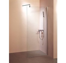 Inloopdouche Vero 95cm 10mm veiligheidsglas SaniPro Douchewand 95x200 incl Stabilisatiestang muurprofiel verstelbaar 95 - 97cm