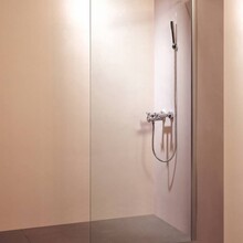 Inloopdouche Vero 95cm 10mm veiligheidsglas SaniPro Douchewand 95x200 incl Stabilisatiestang muurprofiel verstelbaar 95 - 97cm