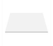 Aloni Topblad 60cm Solidsurface mat wit wastafelblad