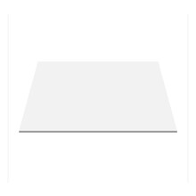Aloni Topblad 60cm Solidsurface mat wit wastafelblad