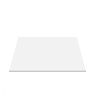 Aloni Topblad 60cm Solidsurface mat wit wastafelblad