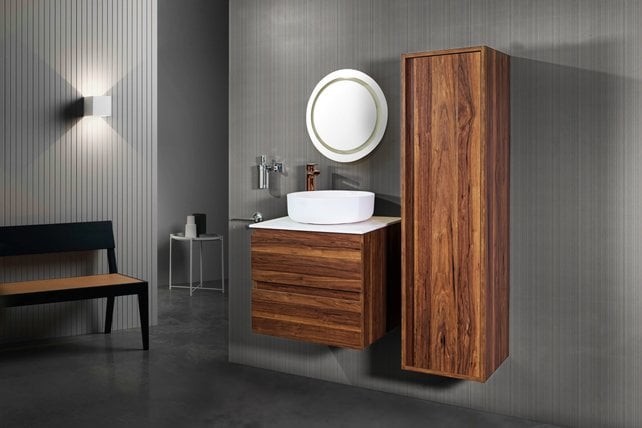 Aloni Topblad 80cm Solidsurface mat wit wastafelblad