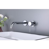 Wastafelkraan Inbouw Mengkraan Evana Chroom 1 Greeps 21cm Uitloop Wastafelkraan Inbouw Mengkraan Evana Chroom 1 Greeps 21cm Uitloop