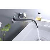 Wastafelkraan Inbouw Mengkraan Evana Chroom 1 Greeps 21cm Uitloop Wastafelkraan Inbouw Mengkraan Evana Chroom 1 Greeps 21cm Uitloop