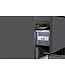 Creavit Sally Badkamermeubel Hoogglans Grijs 80cm met keramische wastafel 2 lades Softclose