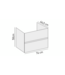 Creavit Sally Badkamermeubel Hoogglans Grijs 80cm met keramische wastafel 2 lades Softclose