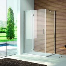 SaniPro Douchecabine Quadra Draaideur 90x90x200cm Rechthoek Helder Glas Chroom Profiel 8mm Veiligheidsglas Easy Clean