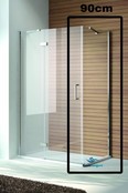 SaniPro Douchecabine Quadra Draaideur 90x90x200cm Rechthoek Helder Glas Chroom Profiel 8mm Veiligheidsglas Easy Clean