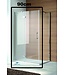 SaniPro Douchecabine Quadra Draaideur 90x100x200cm RechthoekHelder Glas Chroom Profiel 8mm Veiligheidsglas Easy Clean