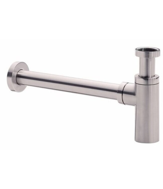 SANI-SUPPLY Mini Toilet Fonteinset PARRO RVS Handdoekhouder Natuursteen waskom Koud water Kraan Pushup en Sifon 40x22x8cm