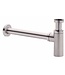 Mini Toilet Fonteinset PARRO RVS Handdoekhouder Natuursteen waskom Koud water Kraan Pushup en Sifon 40x22x8cm